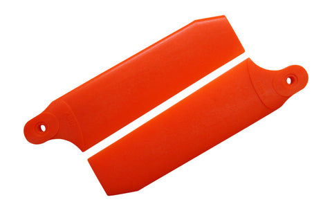 96mm Neon Orange Extreme Edition Tail Rotor Blades - 600 Size #4073