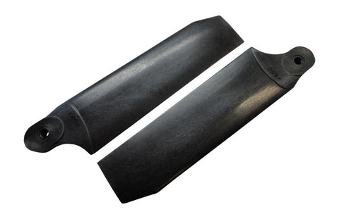 104mm Midnight Black Extreme Edition Tail Rotor Blades - 700 Size #4081
